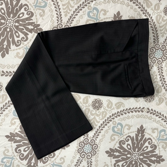 Elie Tahari Black w/Stripes Wool Boot Leg Dress Pants Size 6 - Picture 6 of 10
